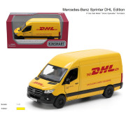 Модель автобус MERCEDES-BENZ 5'' KT5429W Sprinter DHL Edition метал.інерц.відкр.дв.кор./96/