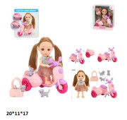 Лялька 15см 91035-A з тваринками та аксес.кор.20*11*17 /60/