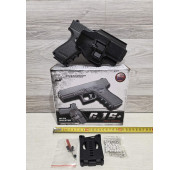 G.15+  Пистолет металл.  + кобура с защелкой.  "Glock"