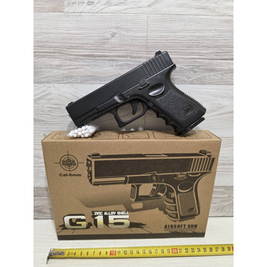 G.15+  Пистолет металл. + кобура с защелкой. COLT оптом