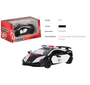 Модель легкова LAMBORGHINI SESTO ELEMENTO 5'' KT5359WP Police метал.інерц.відкр.дв.кор./96/