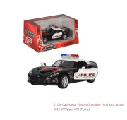 Модель легкова VIPER GTS 5' KT5363WP Police метал.инерц.откр.дв.кор./96/
