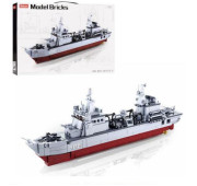 Конструктор SLUBAN M38-B0701 (12шт) військовий корабель,1:450,літак, 497дет, в кор-ці, 47,5-33,5-7см