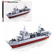 Конструктор SLUBAN M38-B0701 (12шт) військовий корабель,1:450,літак, 497дет, в кор-ці, 47,5-33,5-7см
