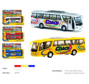 Модель автобус COACH 7'' KS7101W метал.інерц.відкр.дв.4кол.кор./72/