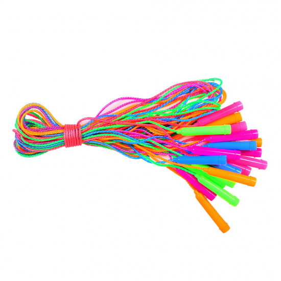 Скакалка BT-JR-0018 (2,50м, толщина 0,33см) крученая цветная /1000/