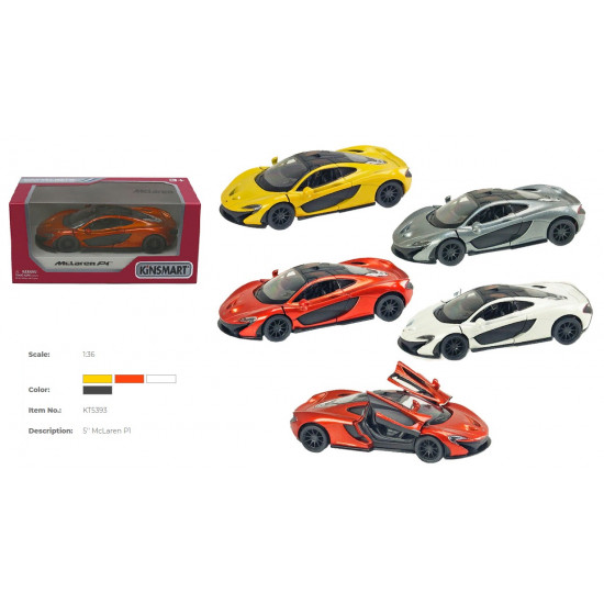 Модель легкова MCLAREN P1 5 KT5393W метал.інерц.відкр.дв.4кол.кор./96/
