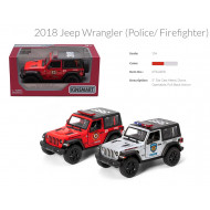 Модель джип JEEP WRANGLER 5'' KT5412WPR Police/Firefighter метал.інерц.відкр.дв.2в.кор./96/