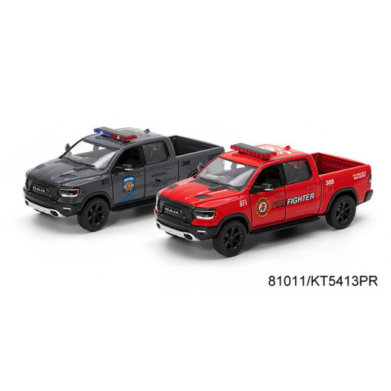 Модель пікап DODGE RAM 5 KT5413WPR Police/FireFighter метал.інерц.відкр.дв.2в.кор./96/