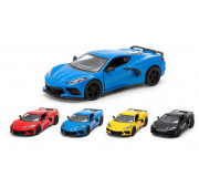 Модель легкова CORVETTE (2021) 5'' KT5432W метал.інерц.відкр.дв.4кол.кор./96/