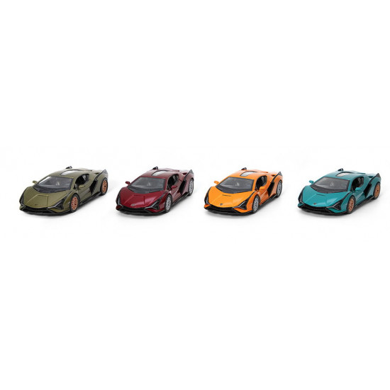 Модель легкова LAMBORGHINI SIAN 5 KT5431W метал.інерц.відкр.дв.4кол.кор./96/