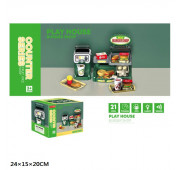 Магазин MW2285 фастфуд каса з продуктами батар.муз.світ.кор.24*15*20 /36/