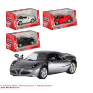 Модель легкова ALFA ROMEO 4C (2013) 5" KT5366W метал.інерц.відкр.дв.4кол.кор./96/