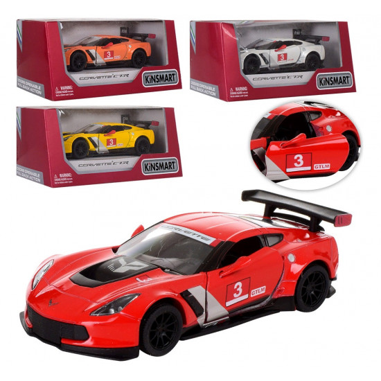 Модель легкова CHEVROLET CORVETTE C7.R 5 KT5397W Race Car метал.інерц.відкр.дв.4кол.кор./96/